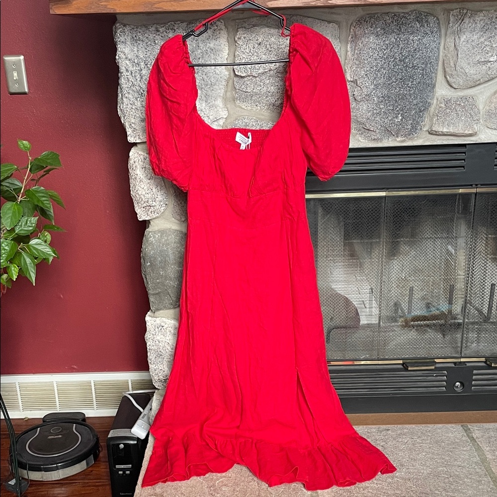 & Other Stories Maxi Dress with Puff Sleeves